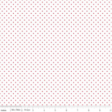 Swiss Dots C660-80 red on white